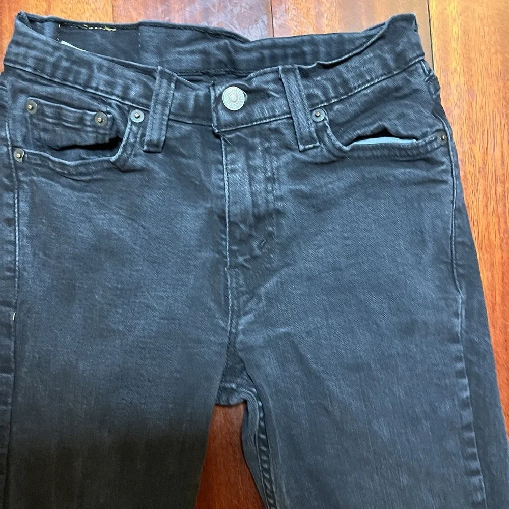 Levis Jeans Mens 27x30 511 Black Slim Casual Preppy Streetwear Grunge Fits 25x27